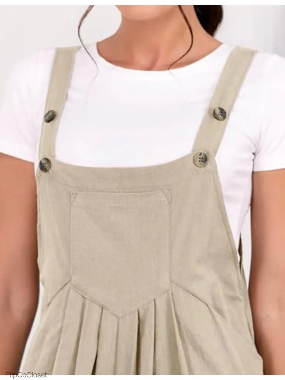 Wide Leg Overalls for Women Cotton Linen Baggy Loose Maternity Summer Jumpsuit